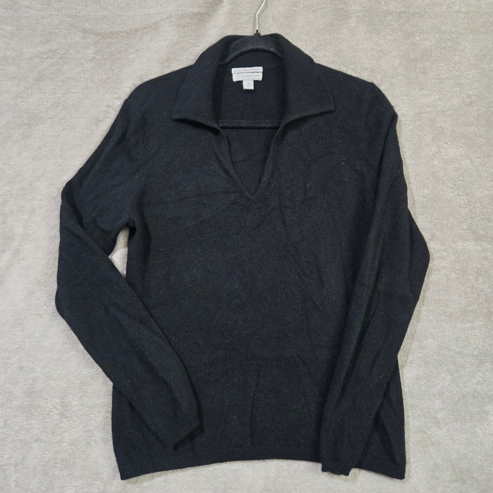 Charter Club 100% Cashmere Sweater Women Medium Quiet Luxury Dark Academia Chic